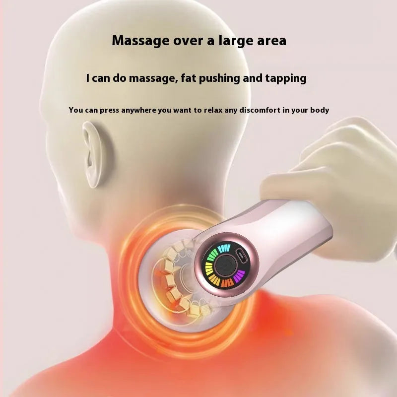 USB electric massager in black, pink, or white colours for cervical spine, waist, back, and leg relief