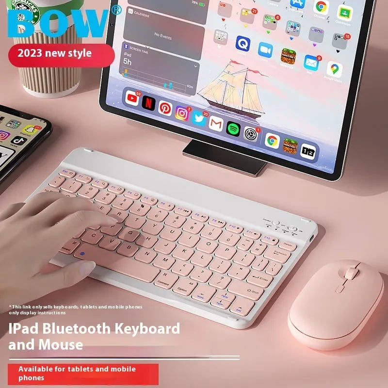 Bluetooth wireless keyboard for tablet and computer in one of 11 colour options.