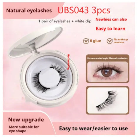 Magnetic suction false eyelashes Little Devil Supernatural Magnet Suit in mink material with white clip