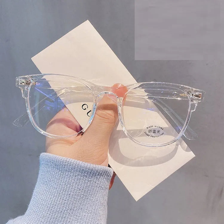 Retro TR90 full rim anti-blue light glasses in five frame colours for men and women