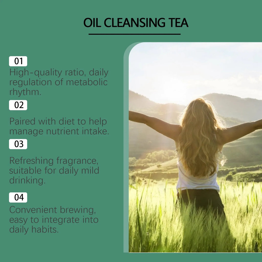 Googeer oil cleansing herbal tea body treatment box with 20 individual tea bags.