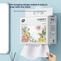 Disposable face cloth roll with hanging design and 100 sheets per pack