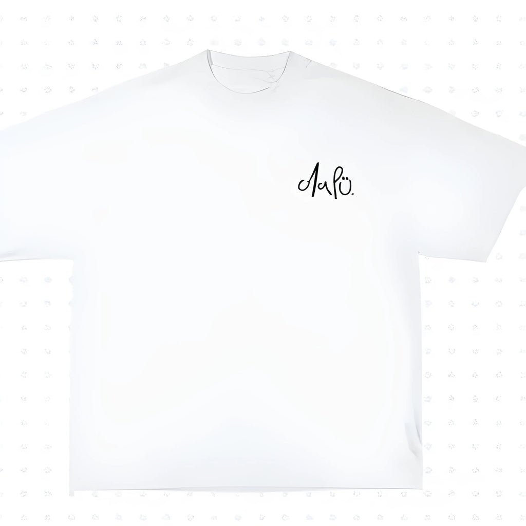 Street hip hop style short sleeved printed cotton shirt in loose fit no collar design