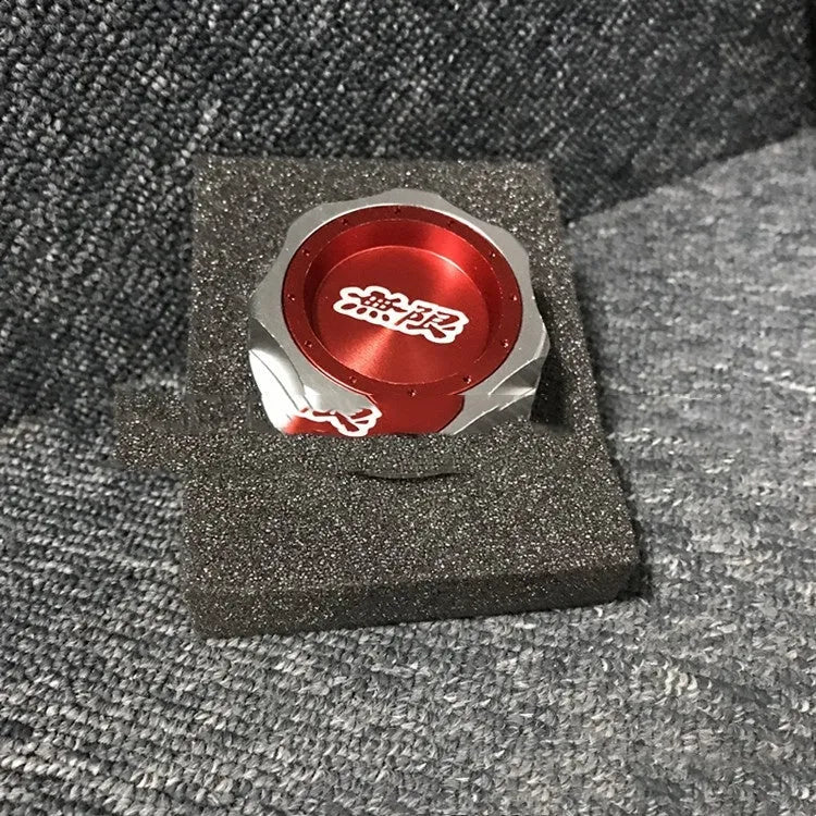 Aluminium alloy oil filter cap for Honda in red, blue, silver, black, purple, and gold colour options.