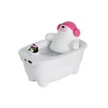 White creative USB air humidifier with large water tank on a desk.