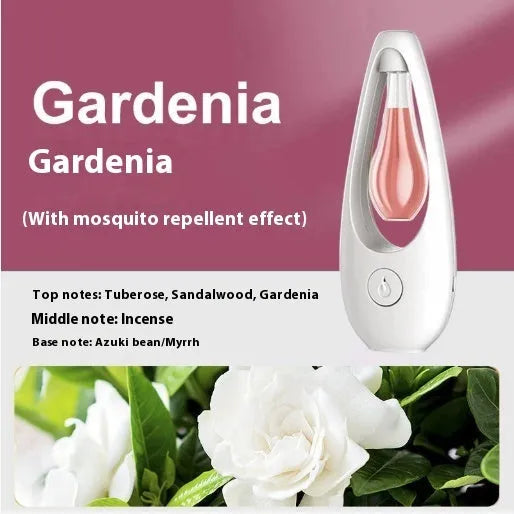 Ultrasonic aroma diffuser with mosquito repellent function in six scent options