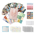 Inspirational dream cut letter sticker vision board book suit, paper, five colour options for goal setting