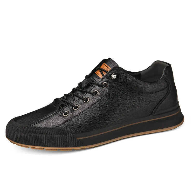 Men's white and black breathable trainers with 6cm heel in six seasonal variations