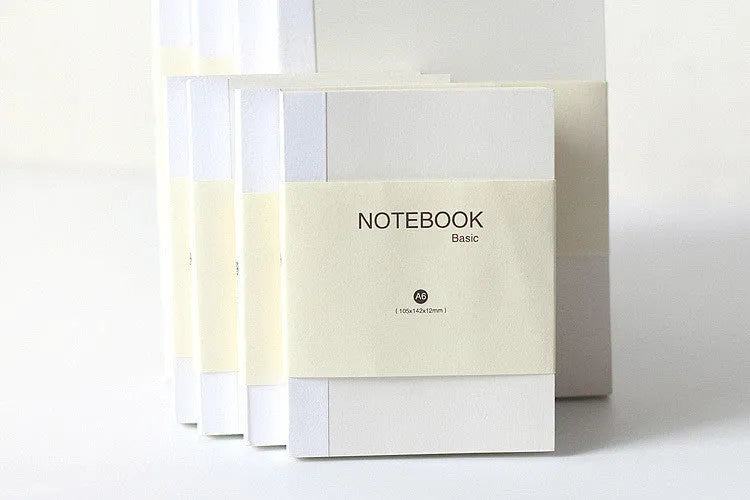 Basic fixed page refill diary showing blank, checkered, and lined page style options.