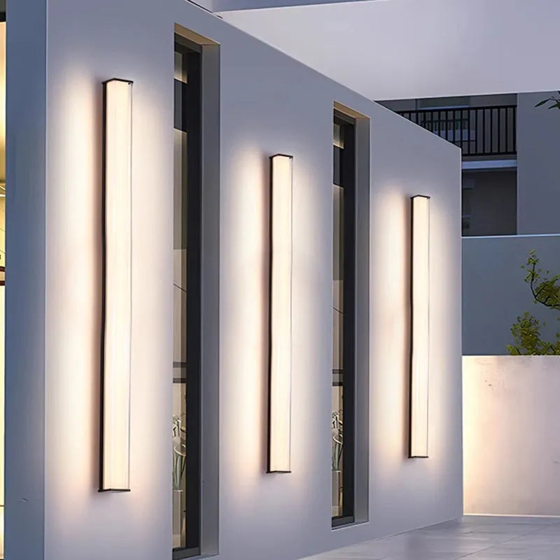 Modern outdoor wall lamp for villa hotel courtyard entrance lighting available in five sizes