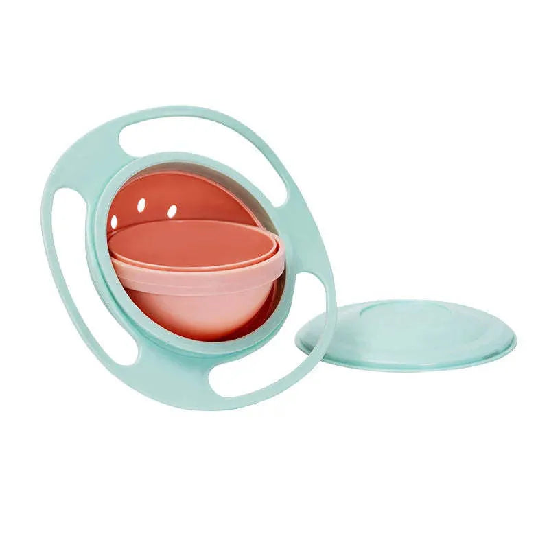 Children's rotating balance bowl in plastic, blue colour, suitable for toddlers over 24 months