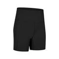 Solid colour women's sports shorts in a fifth pants length with a tight fit.