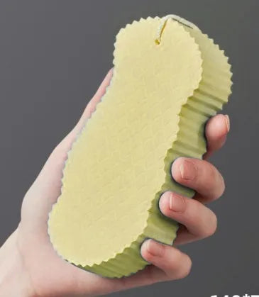 3D fish scale pattern bath sponge exfoliator in multiple colour options including white, grey, pink and light blue