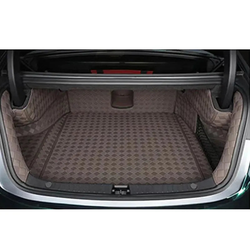 Genuine leather boot mat for Tesla Model 3 and Model Y vehicles in black colour