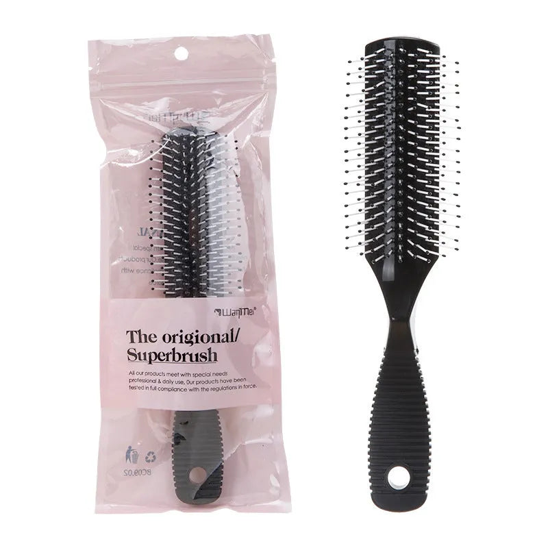 Shun Fa Shu Tou ABS massage comb in green large size for scalp relaxation