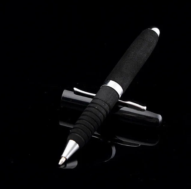 EVA metal cap mini ballpoint pen showing metal body and cap, with colour options displayed.