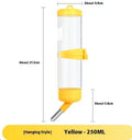 Leak-proof ball kettle pet water feeder in green, pink, blue, white, or yellow with glass tube.