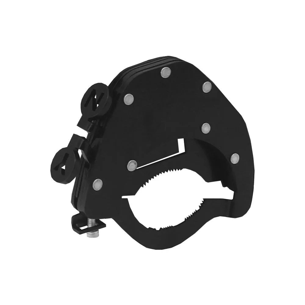 Stainless steel motorcycle throttle lock with universal handlebar mounting
