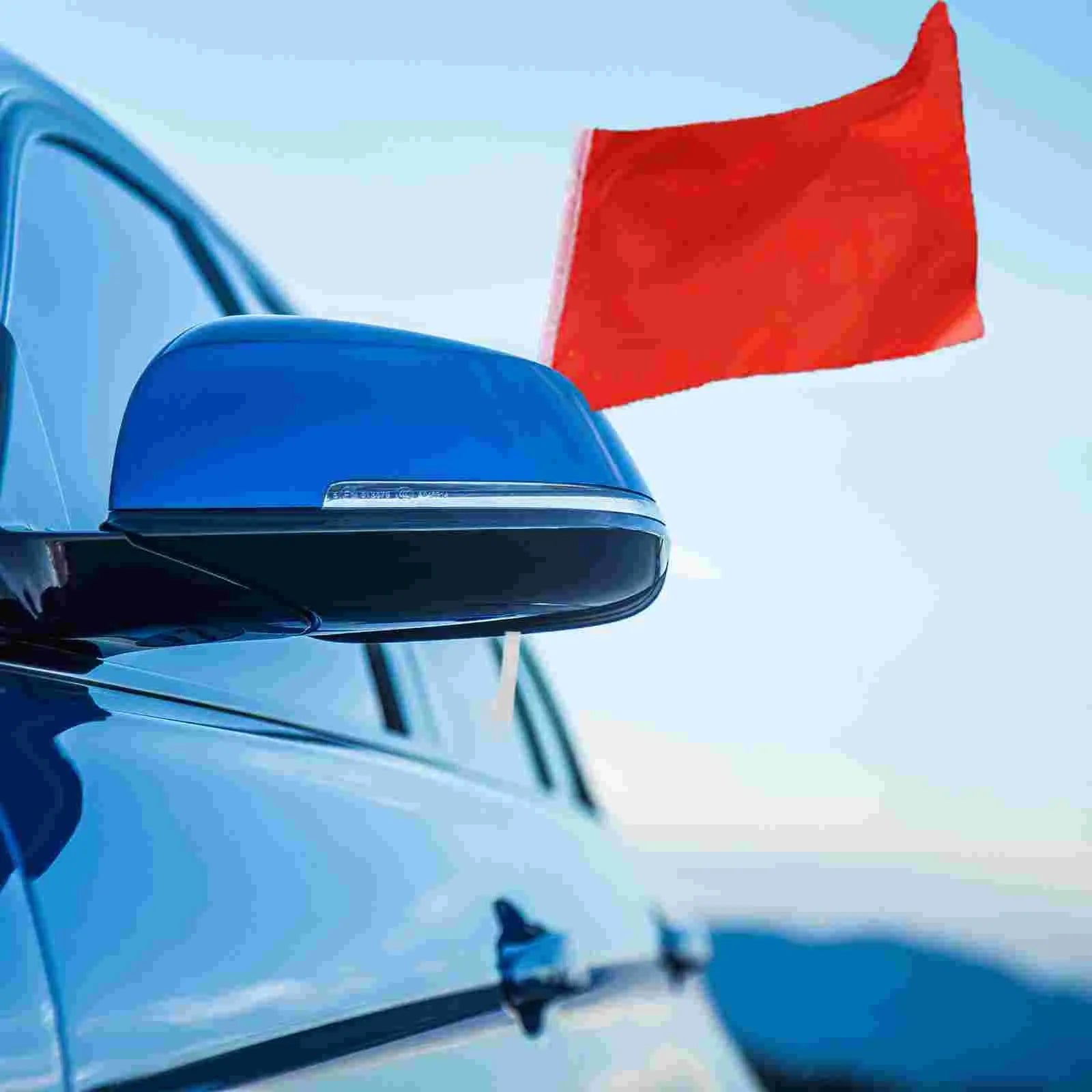 10 white PP plastic car window flag pole holders and mount clips on a plain background.