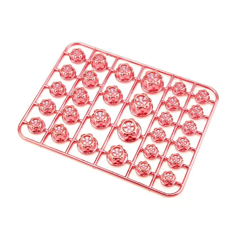 30-piece motorcycle ABS plastic screw cap set in eight colours for bolt covering