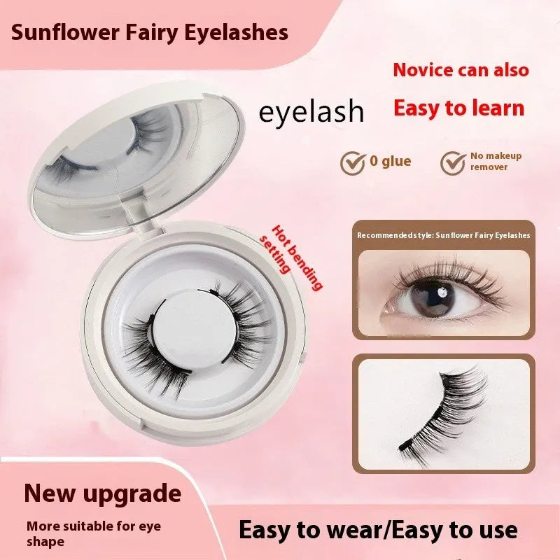 Magnetic suction false eyelashes Little Devil Supernatural Magnet Suit in mink material with white clip