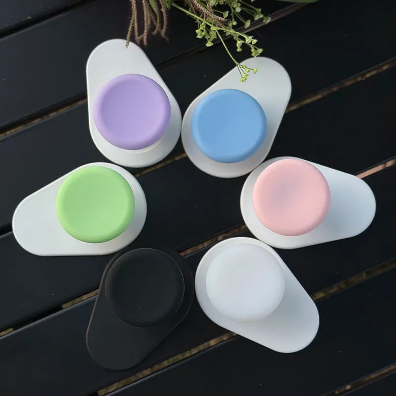 Silicone cup cover for magnetic mobile phone airbag bracket in snap-on design with colour options