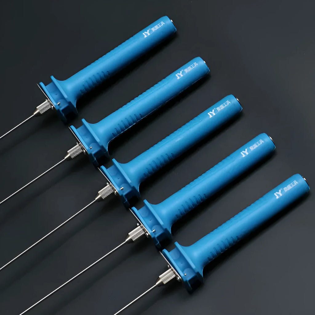 Blue electric heating cutter pen with plastic handle for foam and pearl cotton cutting