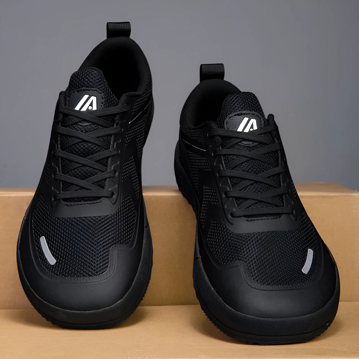 Lightweight mesh surface sneaker in black white or green, low top lace-up casual shoe with rubber flat heel