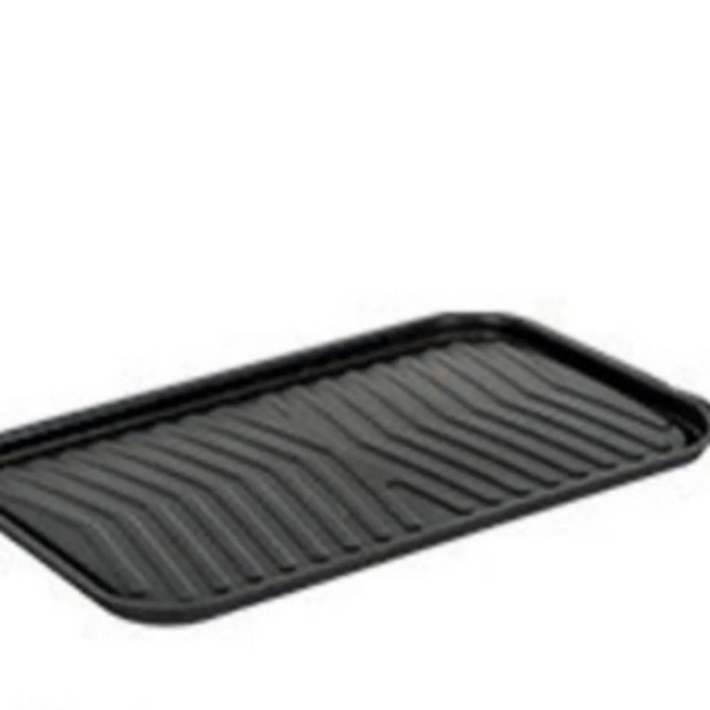 White round chimney oven style portable folding grill with carbon tanks for outdoor frying and baking.