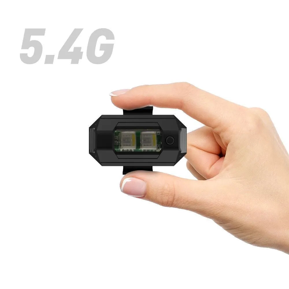 Drone signal light accessory with RGB LED strobe, Type-C charging cable, and mounting accessories