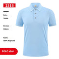 Ice silk polo shirt short sleeve with advertising space in multiple colour options