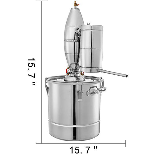50L 304 stainless steel brewing still with thermometer and barometer for wine making