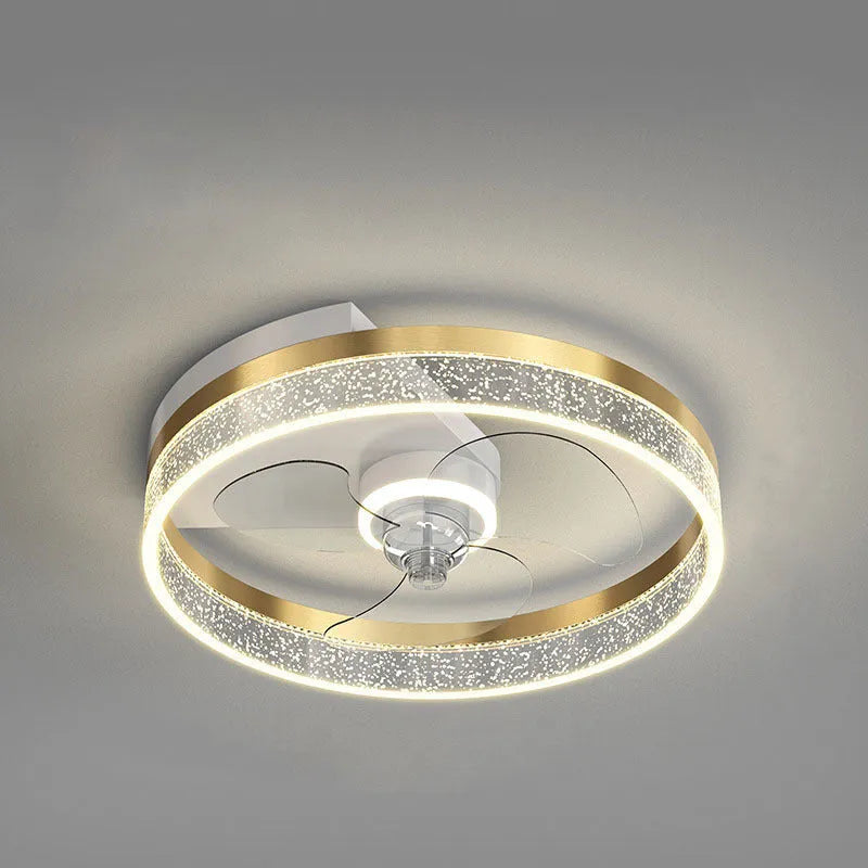 Modern simple Nordic design white LED ceiling lamp for a child's bedroom.