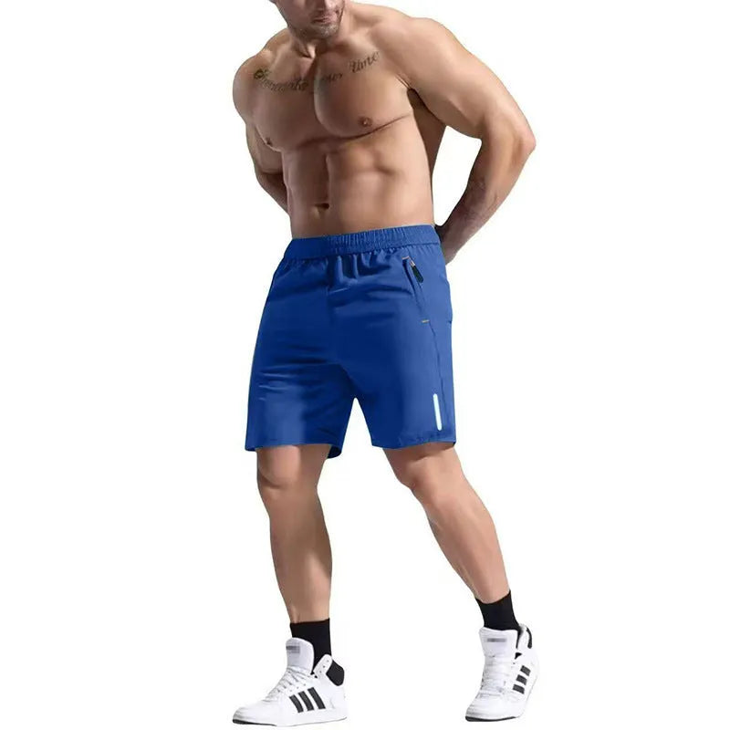 Men's bamboo fibre and polyester sports shorts with elastic waist in multiple colour options