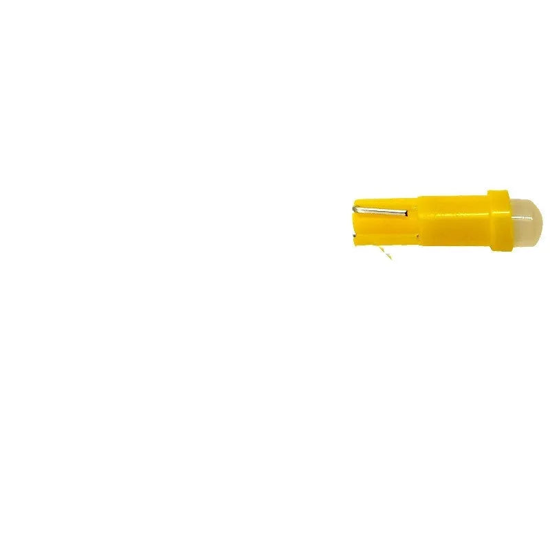 T5 LED car bulb in multiple colours for dashboard and instrument panel lighting