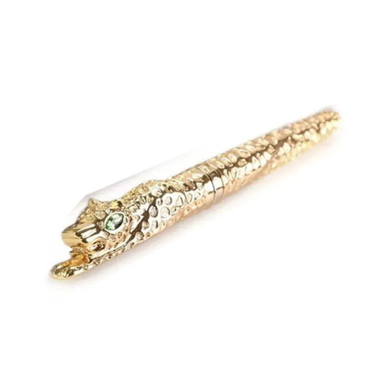 Metal embossed business pen in ancient silver or gold colour options.