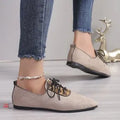 Plus size women's pointed toe leopard print pumps in beige with rubber sole
