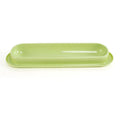 Leakproof pet bowl feeder with non-slip base in green, pink and yellow colours