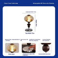 Zhonggu solid wood retro palace table lamp with touch switch and colour changing light