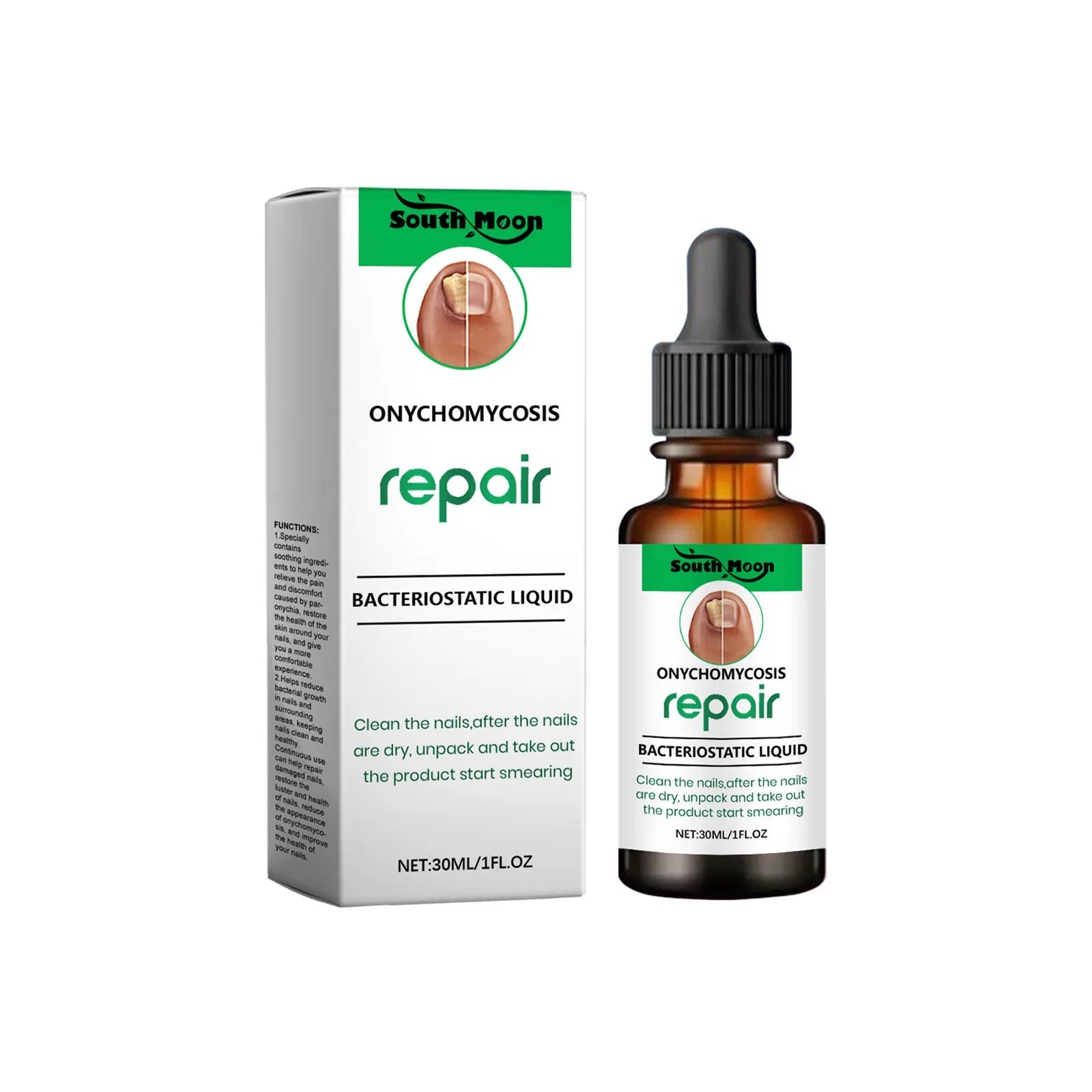 30ml bottle of clear nail nursing solution for daily nail care
