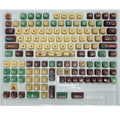 Capabala MOA Height profile 130-piece ABS mechanical keyboard keycap set laid out.