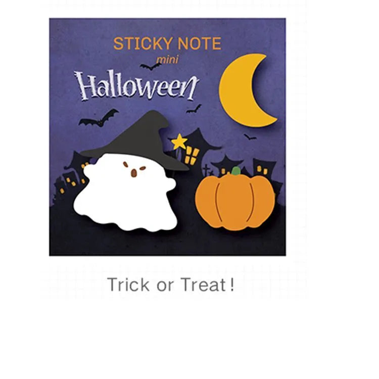 Halloween pumpkin pattern post-it note pad with 90 sheets 90x90mm
