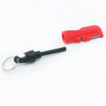 Black outdoor survival three-in-one fire stick with bottle opener and striker
