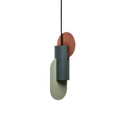 Nordic single head small chandelier in white, grey and pink, iron LED ceiling light, 250x500mm