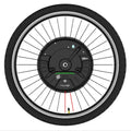 Imotor 3.0 black alloy hub motor wheel for electric bicycle conversion.