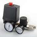 European air compressor pressure regulating valve with switch and connections for 220V/380V systems