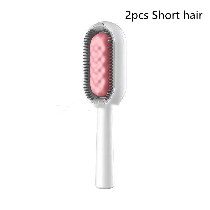 Green plastic pet hair removal comb with disposable adhesive wipes for cats and dogs