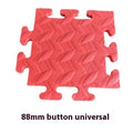 EVA pet chew toy non-slip square mat in yellow with button texture, for dogs