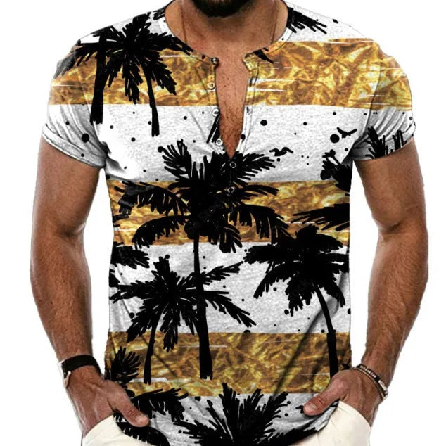 Men's short sleeve sport shirt with simple lapel button in bird eye cloth polyester