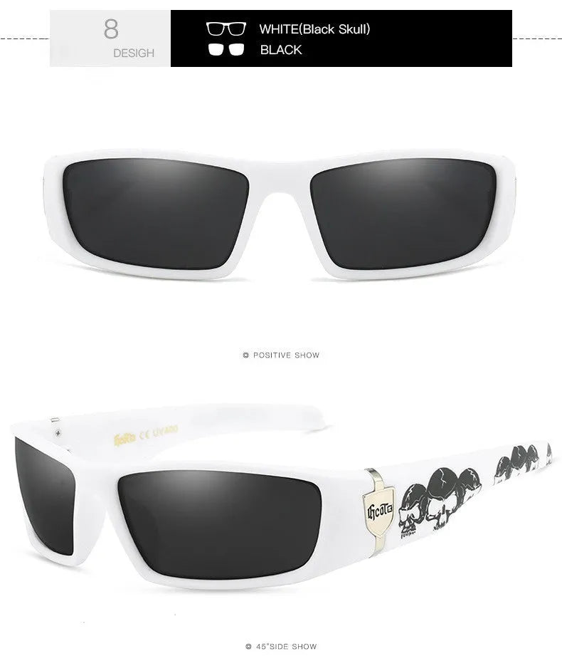 Bandit style West Coast polarized sunglasses G613 model in various colours with box frame
